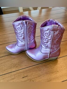 Tucker + Tate Toddler Girl Purple Cowboy Boots, Size 9